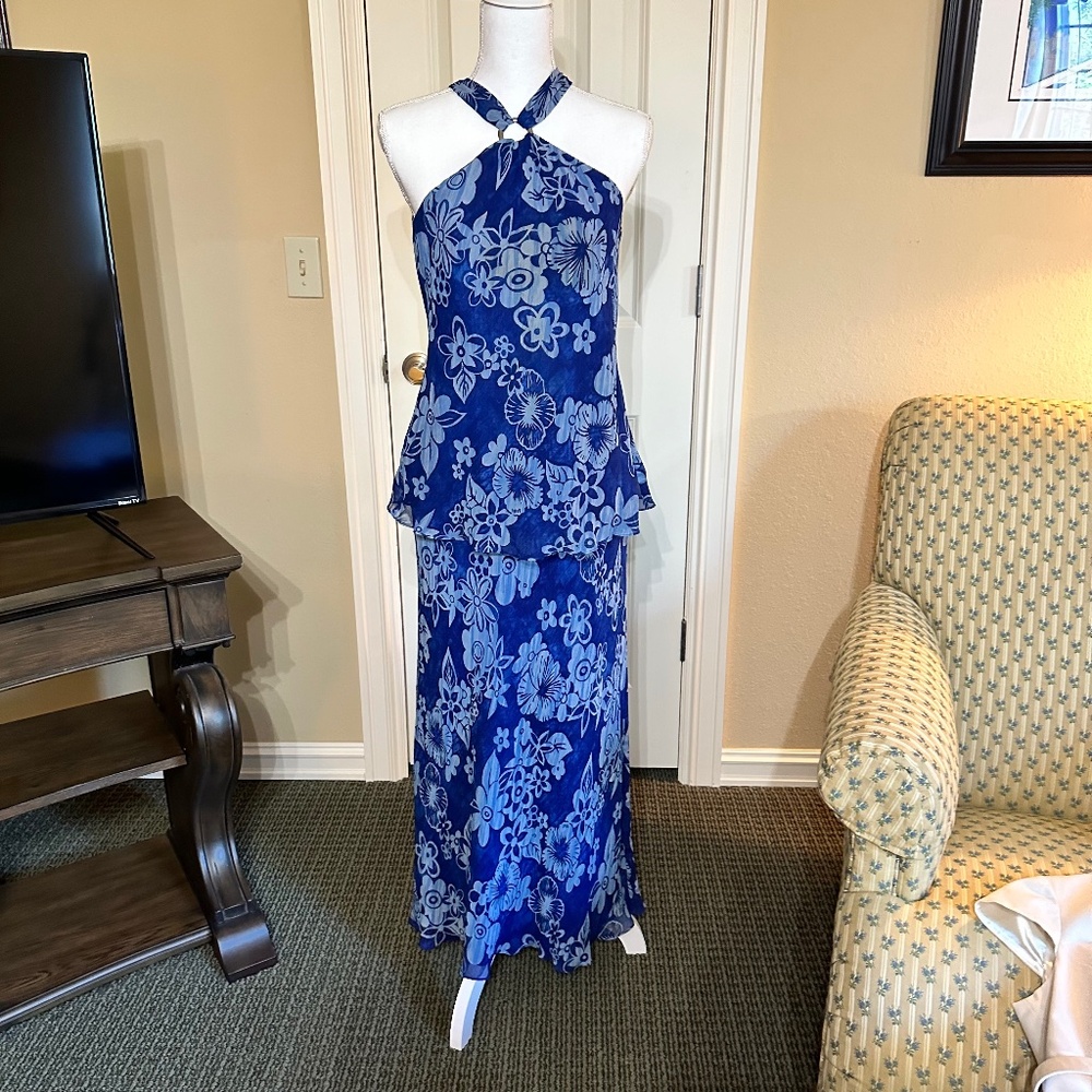 Tropical Print Donna Morgan Dress